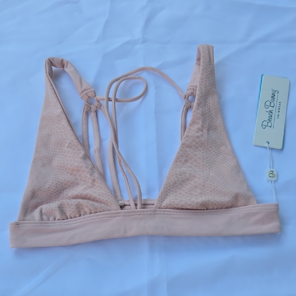 Beach Bunny Cream Triangle Bralette - Picture 1 of 3